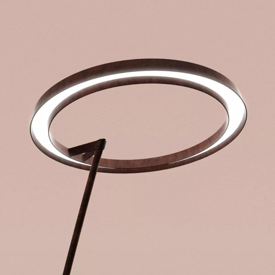 Piantana per esterno linea light lira marrone led ip65