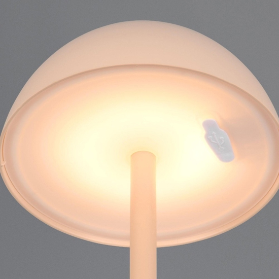 Lampada per tavolo da esterno senza fili sabbia moderna ricaricabile led 1.7w 3000k