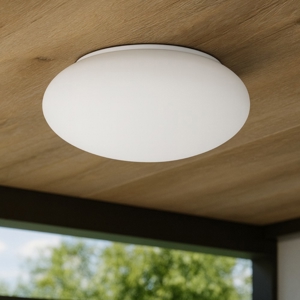 Visualizza i dettagli per Linea light oh! smash s65 plafoniera led da esterno 38 cm sfera bianca ip65 Linea light oh! smash s65 plafoniera led da esterno 38 cm sfera bianca ip65