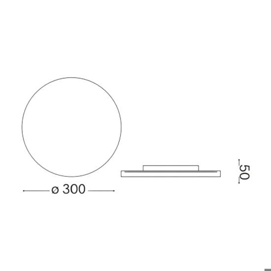 Ideal lux mib pl round plafoniera da esterno tonda led 4000k bianco ip65