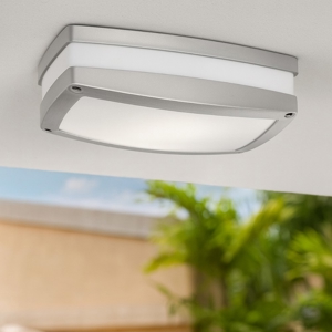 Plafoniere per esterni grigio gea luce ura