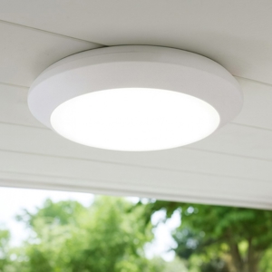Plafoniera da esterno rotonda bianca anti corrosione top light verona
