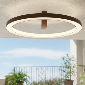 Plafoniera da esterno marrone led 3000k linea light lira ip65