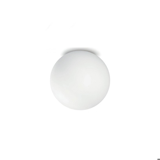 Linea light oh! s65 plafoniera da esterno sfera bianca 28cm ip65
