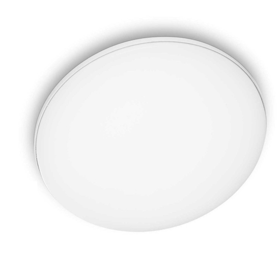 Ideal lux mib pl round plafoniera da esterno tonda led 3000k bianca ip65
