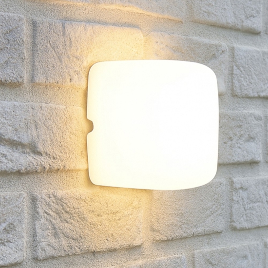 Linea light miniwhite q applique per esterno cubo led 4w 3000k ip65