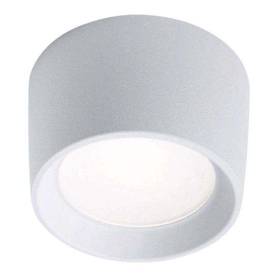 Faretto a soffitto da esterno pisa bianco tondo top light