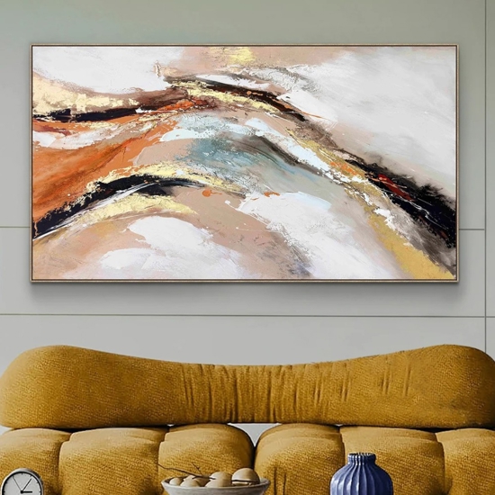 Quadro astratto 100x180 moderno per soggiorno