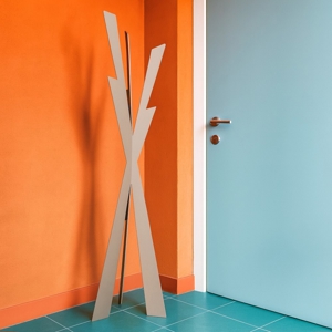 Appendiabiti moderno beige da ingresso