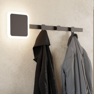 Cartignano eglo appendiabiti da parete moderno led 3000k