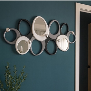 Appendiabiti da parete design con specchio moderno
