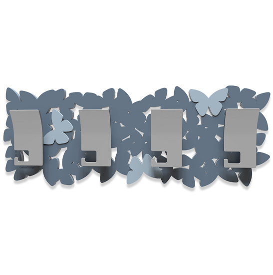 Appendiabiti a muro farfalle colore carta da zucchero design moderno per ingresso