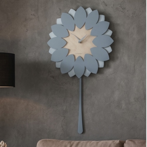 Orologio a pendolo da muro legno colore carta da zucchero