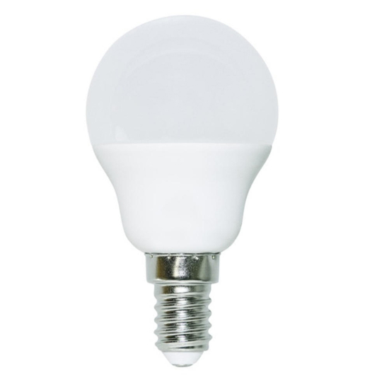 Life lampadina e14 led 4w 3000k minisfera 470 lumen ottica 270