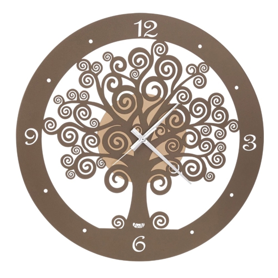 Orologio da parete moderno albero della vita oro bronzo