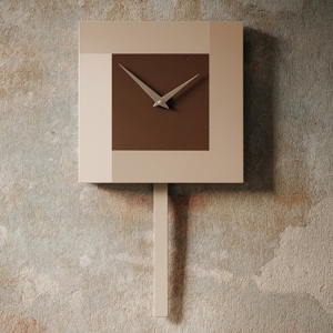 Orologio da muro a pendolo moderno cioccolato