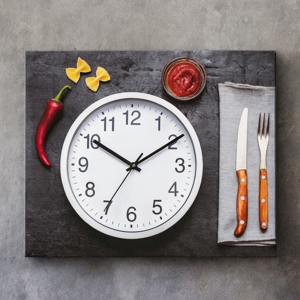Orologio da parete per cucina 50x40 stampa su tela
