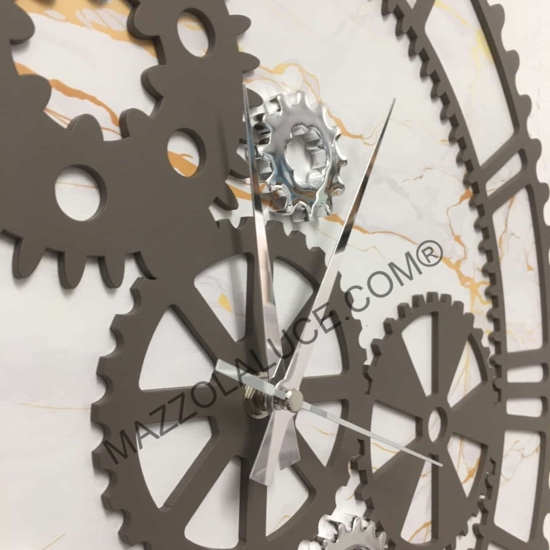 Orologio da parete ingranaggi marmo moderno bongelli preziosi Orologio da parete ingranaggi marmo moderno bongelli preziosi