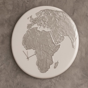 Orologio da parete planisfero rotondo artigianale 80cm