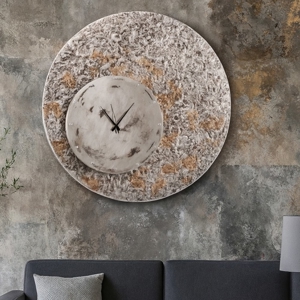 Orologio da muro per soggiorno moderno argento oro