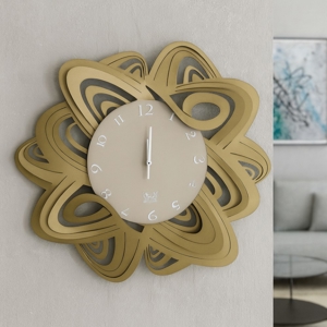 Orologio da parete design moderno metallo colore bronzo