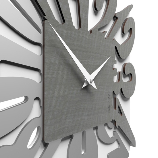 Orologio da muro quadrato moderno design grigio