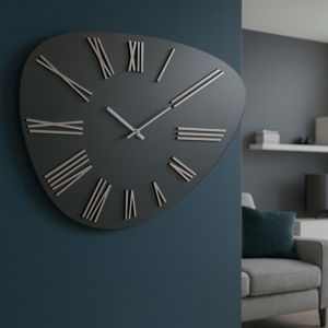 Visualizza i dettagli per Orologio da muro design in vetro numeri romani 60x90 Orologio da muro design in vetro numeri romani 60x90