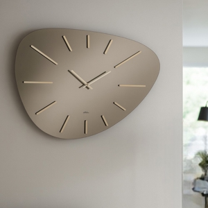 Visualizza i dettagli per Grande orologio da parete vetro bronzo 60x90 per ufficio Grande orologio da parete vetro bronzo 60x90 per ufficio
