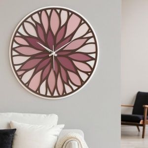 Visualizza i dettagli per Orologio da parete mosaico rosso bongelli preziosi tondo Orologio da parete mosaico rosso bongelli preziosi tondo