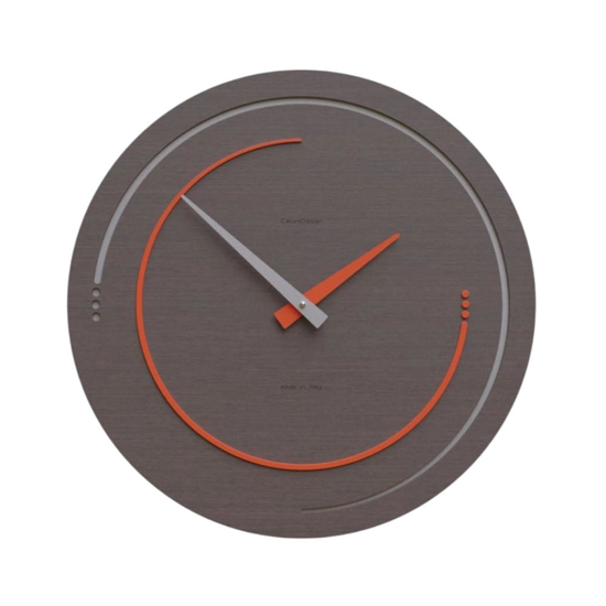 Orologio in legno per parete design rotondo rovere