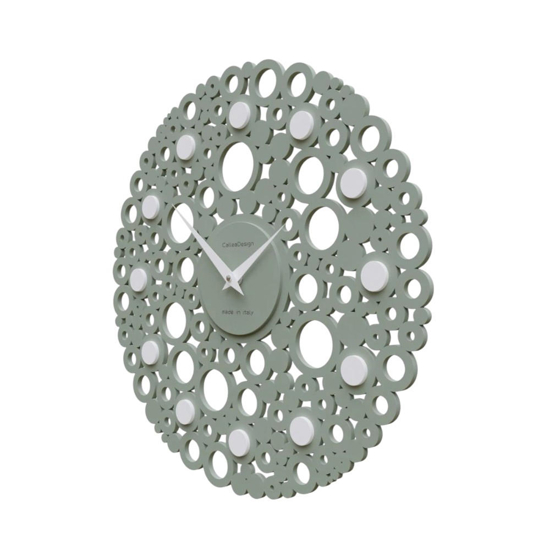 Orologio in legno da parete rotondo verde 40cm Orologio in legno da parete rotondo verde 40cm