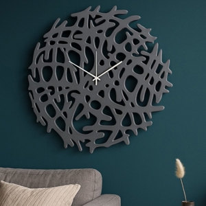 Visualizza i dettagli per Orologio design da parete moderno ceramica grigio Orologio design da parete moderno ceramica grigio