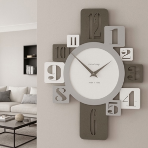 Orologio da parete moderno per cucina design bianco