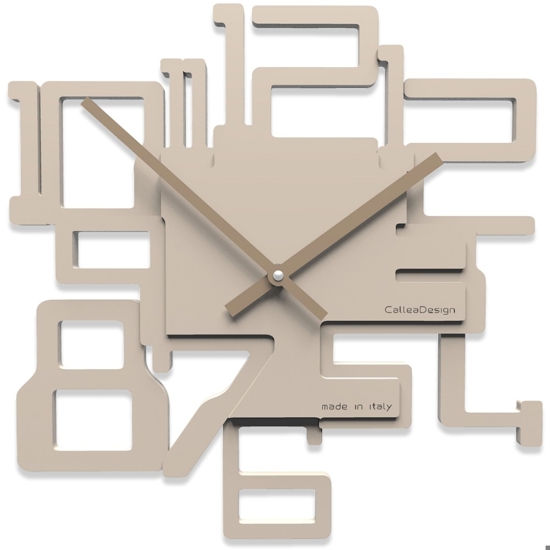 Orologio moderno da parete legno colore sabbia