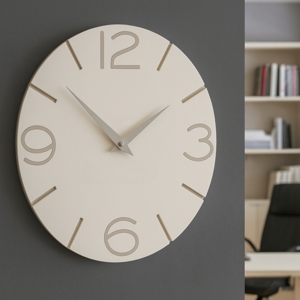 Orologio da parete 30cm legno lino moderno
