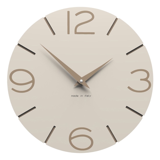 Orologio da parete 30cm legno lino moderno