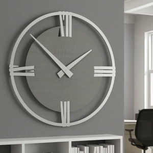 Orologio da parete moderno 30cm radica grigia