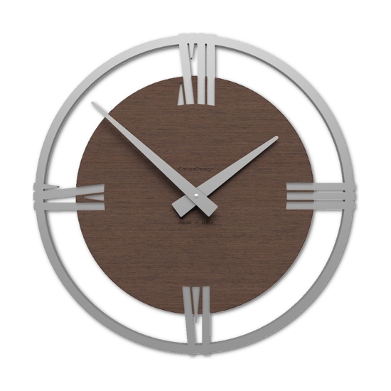 Orologio da muro moderno rovere wenge 30cm