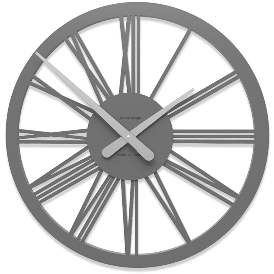 Tarquinio orologio da parete 45 numeri romani grigio quarzo in legno