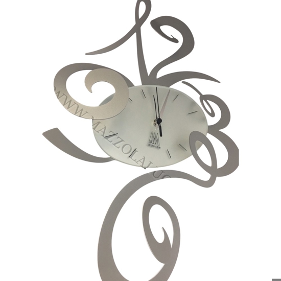Orologio da parete alluminio moderno ovale