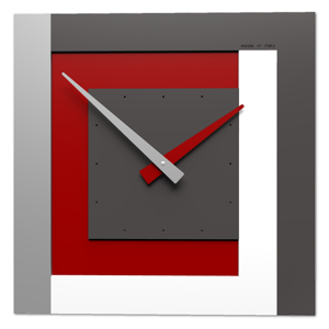 Visualizza i dettagli per Orologio moderno da parete legno rosso rubino alta qualita' Orologio moderno da parete legno rosso rubino alta qualita'