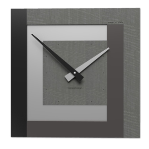 Orologio moderno da parete radica grigia