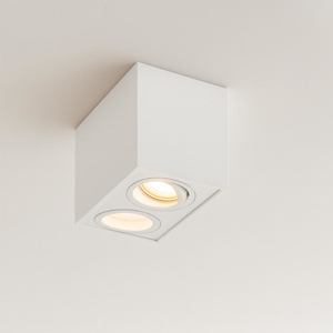 Visualizza i dettagli per Plafoniera da cucina con 2 faretti led orientabili colore bianco Plafoniera da cucina con 2 faretti led orientabili colore bianco