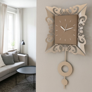 Orologio sabbia da parete con pendolo moderno