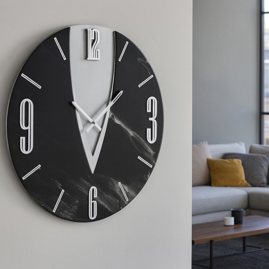 Orologio luna 40cm da parete 60cm tondo design moderno