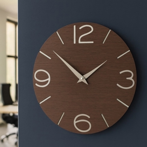 Orologio da parete moderno legno rovere wenge