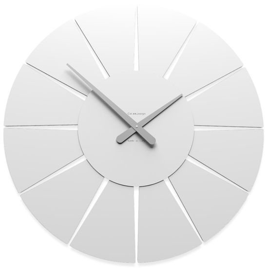 Orologio da parete bianco in legno rotondo design moderno