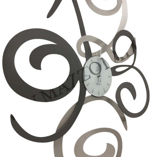 Grande orologio da parete design moderno fango nocciola Grande orologio da parete design moderno fango nocciola