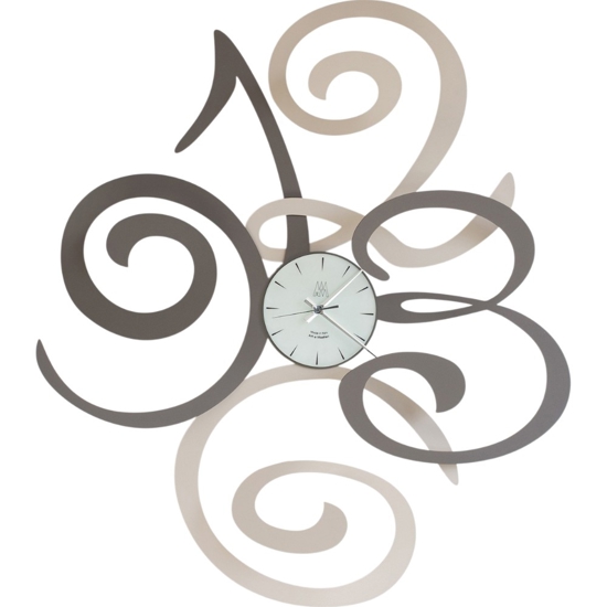 Grande orologio da parete design moderno fango nocciola Grande orologio da parete design moderno fango nocciola