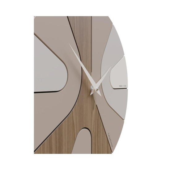 Orologio in legno da parete noce rotondo per cucina